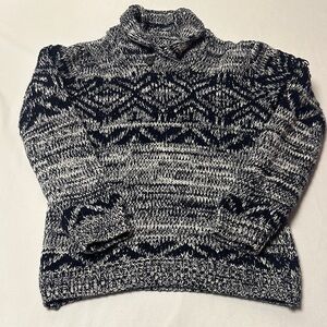 Gymboree Navy and White Patterned Sweater
